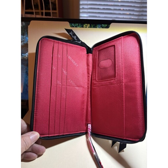 NWT Vera Bradley Cherry Blossoms Zip Around Wallet Wristlet 14991-170 - Picture 4 of 5